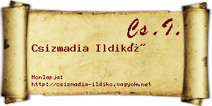 Csizmadia Ildikó névjegykártya